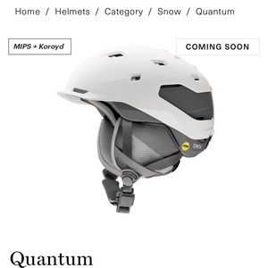 NEW Smith Quatum Ski Helmet Large White